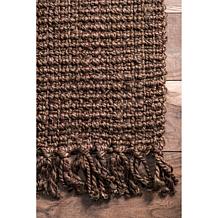 nuLOOM 6' x 9' Daniela Farmhouse Chunky Jute Area Rug 