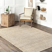 nuLOOM 6' x 9' Elfriede Farmhouse Jute Blend Area Rug 