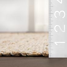 nuLOOM 6' x 9' Elfriede Farmhouse Jute Blend Area Rug 