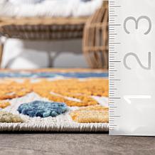 nuLOOM 7' 6" x 9' 6" Monique Floral Indoor/Outdoor Area Rug
