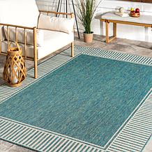 nuLOOM 8' x 10' Asha Simple Border Indoor/Outdoor Area Rug