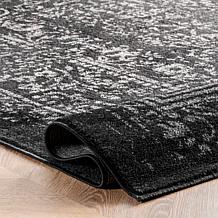 nuLOOM Arlena Vintage Traditional Area Rug 6' 7" x 9' Black