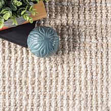 nuLOOM Ashli Solid Farmhouse Jute 2' 6" x 6' Area Rug