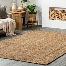 nuLOOM Ashli Solid Farmhouse Jute 3' x 5' Area Rug