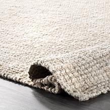 nuLOOM Ashli Solid Farmhouse Jute 3' x 5' Area Rug