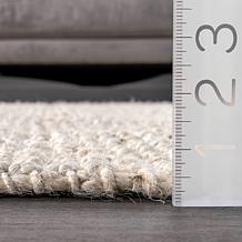 nuLOOM Ashli Solid Farmhouse Jute 4' x 6' Area Rug