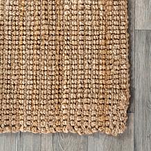 nuLOOM Ashli Solid Farmhouse Jute 5' x 8' Area Rug