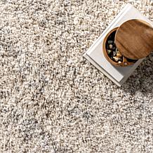 nuLOOM Brooke Shag Tasseled Area Rug 5' 3" x 7' 7" Ivory