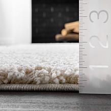 nuLOOM Carolyn Modern Shag Area Rug - 6' 7" x 9' Cream