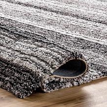 nuLOOM Drey Striped Shag 3' x 5' Area Rug
