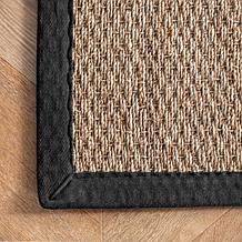 nuLOOM Elijah Farmhouse Seagrass Area Rug 3' x 5' Black