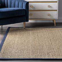 nuLOOM Elijah Farmhouse Seagrass Area Rug 8' x 10' Navy