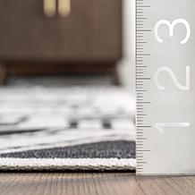 nuLOOM Evia Tribal Stripes Machine Washable 5' x 8' Area Rug