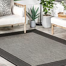 nuLOOM Gris 3' x 5' Contemporary Indoor/Outdoor Area Rug