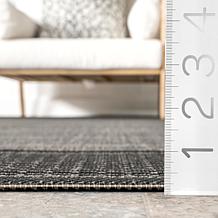 nuLOOM Gris 3' x 5' Contemporary Indoor/Outdoor Area Rug