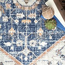 nuLOOM Jacquie Vintage Floral Area Rug 5' x 7' 5" Blue