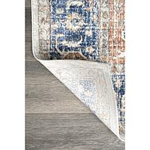 nuLOOM Jacquie Vintage Floral Area Rug - 6' 7" x 9' Blue