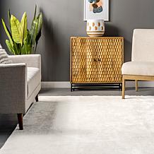 nuLOOM Loni Solid Machine Washable Shag 3' x 5' Area Rug