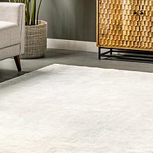 nuLOOM Loni Solid Machine Washable Shag 4' x 6' Area Rug
