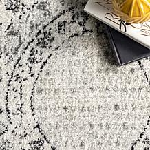 nuLOOM Minta Vintage Transitional Area Rug - 4' x 6' Grey
