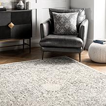nuLOOM Minta Vintage Transitional Area Rug - 6' 7" x 9' Grey