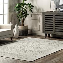 nuLOOM Odell Faded Vintage Area Rug - 6' 7" x 9' Ivory