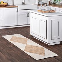 nuLOOM Pandora 2' 6" x 6' Diamond Jute Area Rug