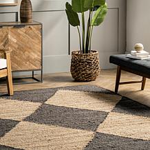 nuLOOM Pandora 6' x 9' Diamond Jute Area Rug 