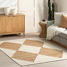 nuLOOM Pandora 6' x 9' Diamond Jute Area Rug 