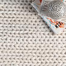 nuLOOM Penelope Braided Wool Area Rug 3' x 5' Off White