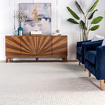 nuLOOM Penelope Braided Wool Area Rug 5' x 8' Off White