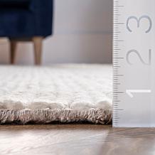 nuLOOM Penelope Braided Wool Area Rug 8' x 10' Off White