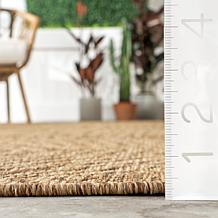 nuLOOM Ranya Tribal Indoor/Outdoor Area Rug 2' x 8' Light Brown