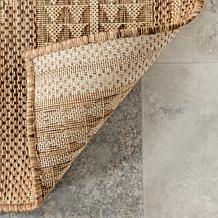 nuLOOM Ranya Tribal Indoor/Outdoor Area Rug 2' x 8' Light Brown