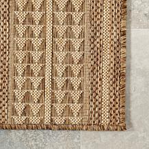 nuLOOM Ranya Tribal Indoor/Outdoor Area Rug 4' x 6' Light Brown