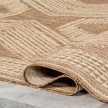 nuLOOM Ranya Tribal Indoor/Outdoor Area Rug 5' x 8' Light Brown