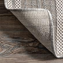 nuLOOM Ranya Tribal Indoor/Outdoor Area Rug 5' x 8' Light Gray