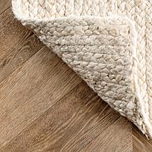 nuLOOM Rigo Hand Woven Farmhouse Jute Area Rug - 6' x 9' Off White