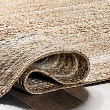 nuLOOM Rikki 5' x 8' Coastal Braided Jute Area Rug