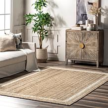 nuLOOM Rikki 5' x 8' Coastal Braided Jute Area Rug
