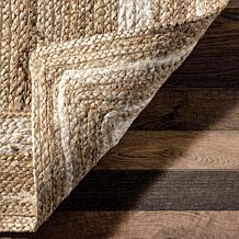 nuLOOM Rikki Coastal 3' x 5' Braided Jute Area Rug