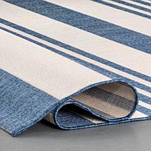 nuLOOM Robin 3' 9" x 5' 7" Multi Stripe Indoor/Outdoor Area Rug