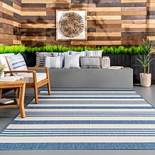 nuLOOM Robin 6' 3" x 9' 2" Multi Stripe Indoor/Outdoor Area Rug 