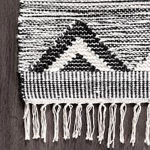 nuLOOM Savannah Moroccan Tasseled Wool Area Rug - 6' x 9' - Black