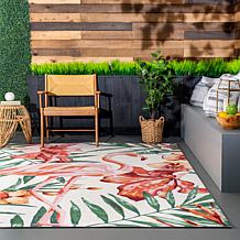 nuLOOM Stephanie Tropical Flamingo Indoor/Outdoor 8' x 10' Area Rug