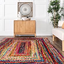 nuLOOM Tammara Bohemian Hand Braided Area Rug - 3' x 5' Multicolor