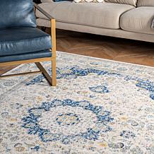 nuLOOM Verona Vintage Persian Area Rug - 2' 8" x 8' Blue