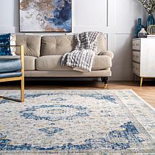 nuLOOM Verona Vintage Persian Area Rug - 8' x 10' Blue
