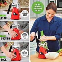 Nutrislicer 3-in-1 Rotating Mandoline & Countertop Food Slicer/Grater