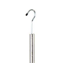 Oceanstar 2 Tier Portable Adjustable Closet Hanger Rod Chrome